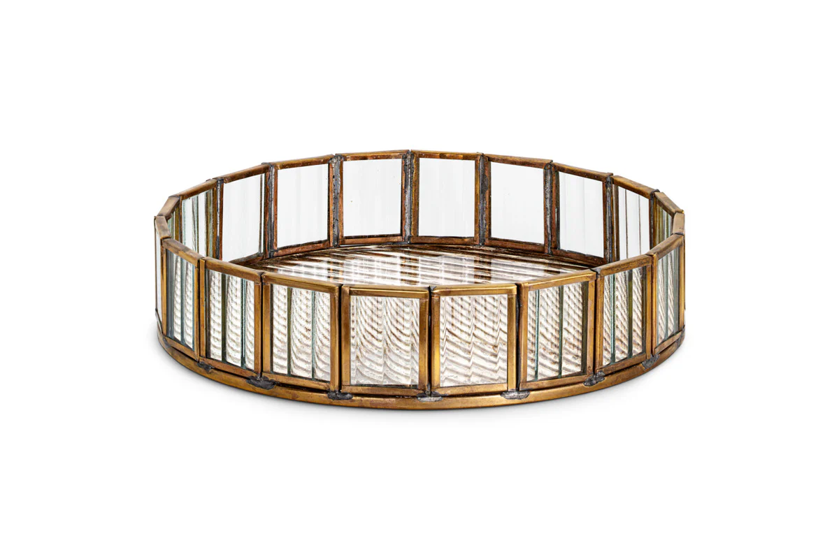 Ruaka Glass Vanity Tray - Brass - Image 4
