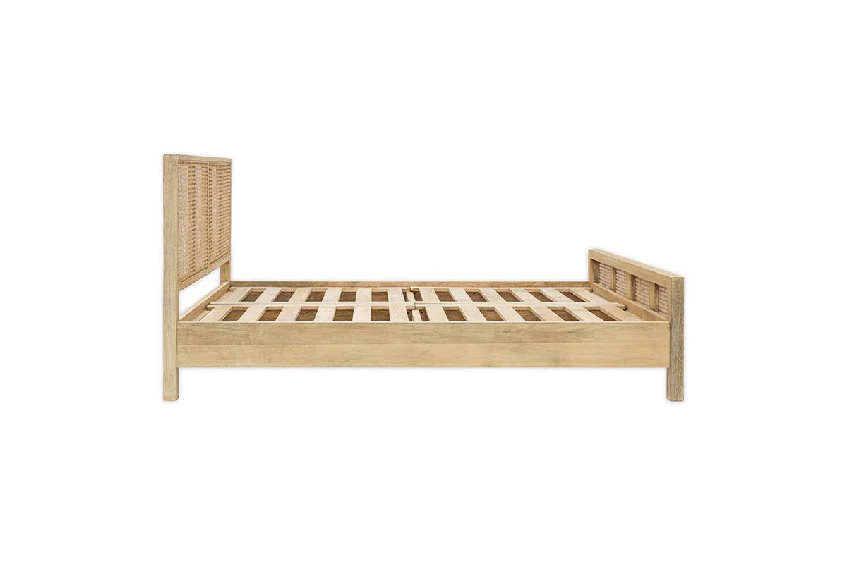 Saharsa Cane & Mango Wood Bed - Image 12