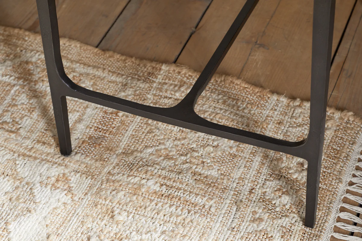 Sita Reclaimed Wood & Iron Side Table - Chocolate Brown - Image 5