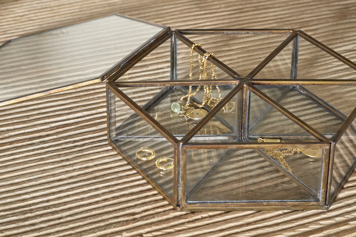 Sitara Jewellery Box - Antique Brass - Image 3