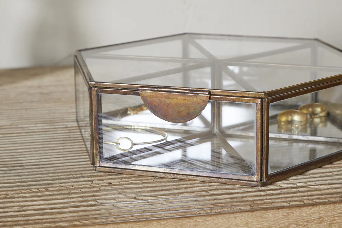 Sitara Jewellery Box - Antique Brass - Image 7