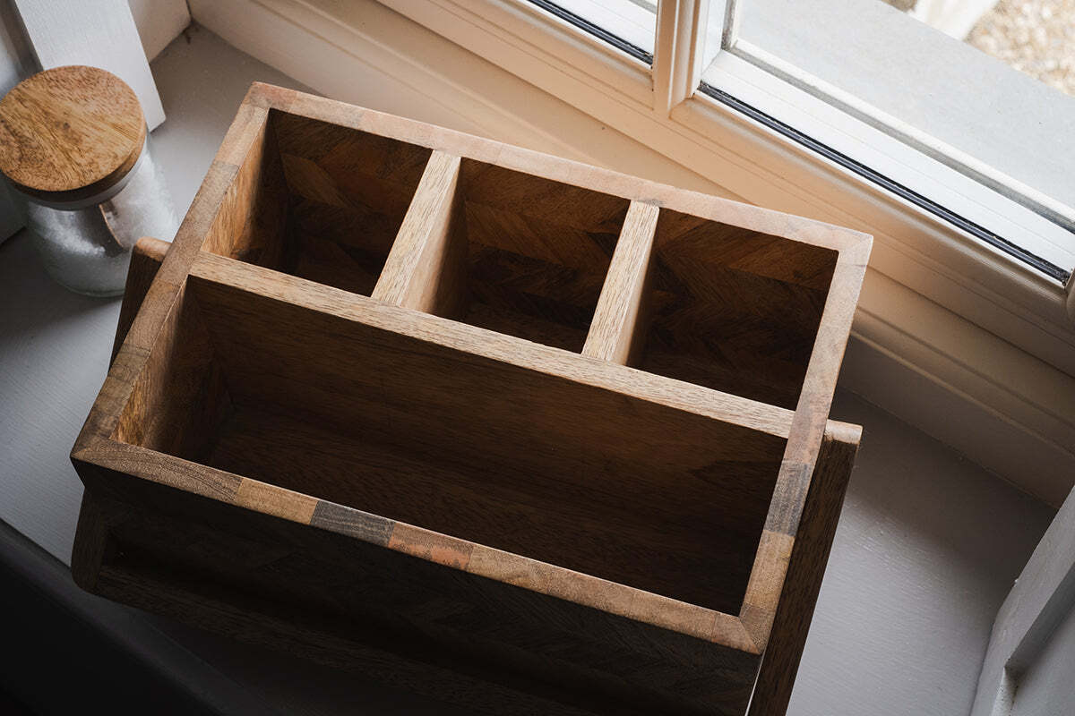 Sukha Mango Wood Caddy - Natural - Image 4