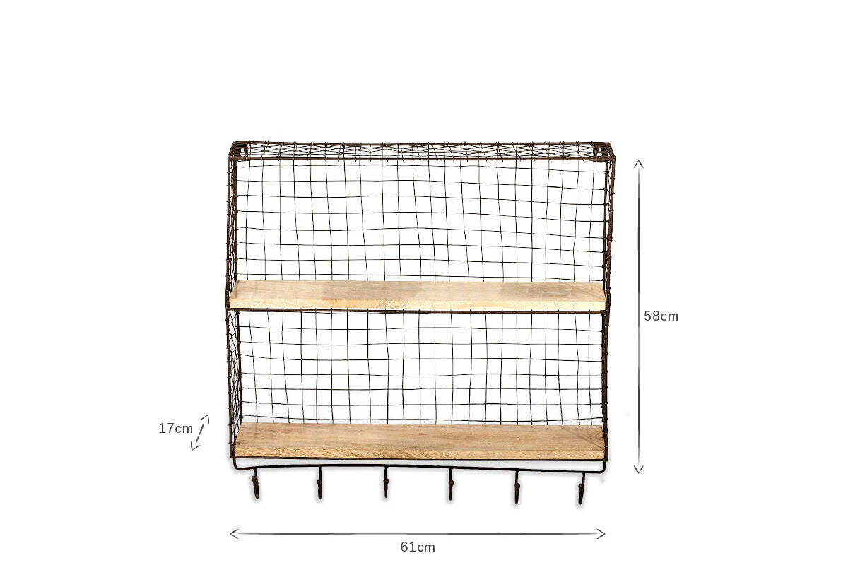 Tamba Shelf with Hooks - Image 3