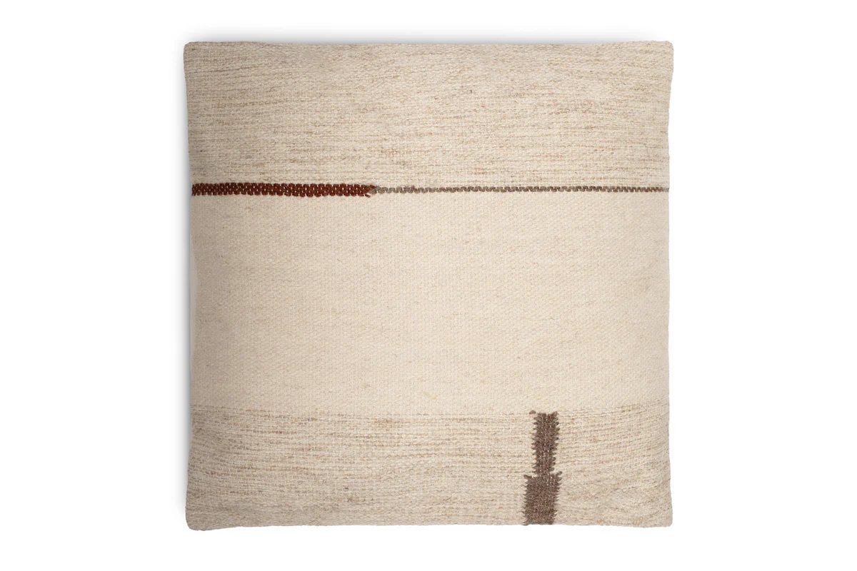 Tamil Wool Cushion Cover - Natural - Image 11