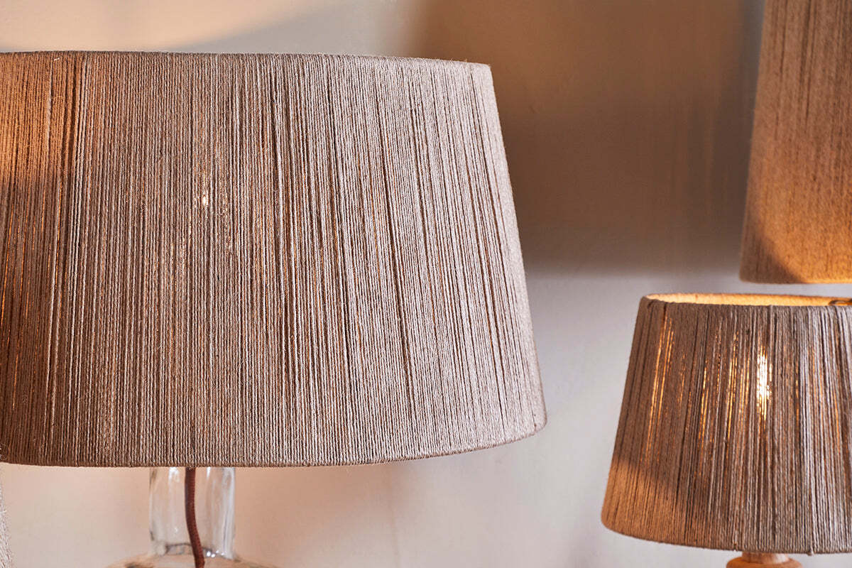 Tiwa Woven Jute Lampshade - Natural - Image 4