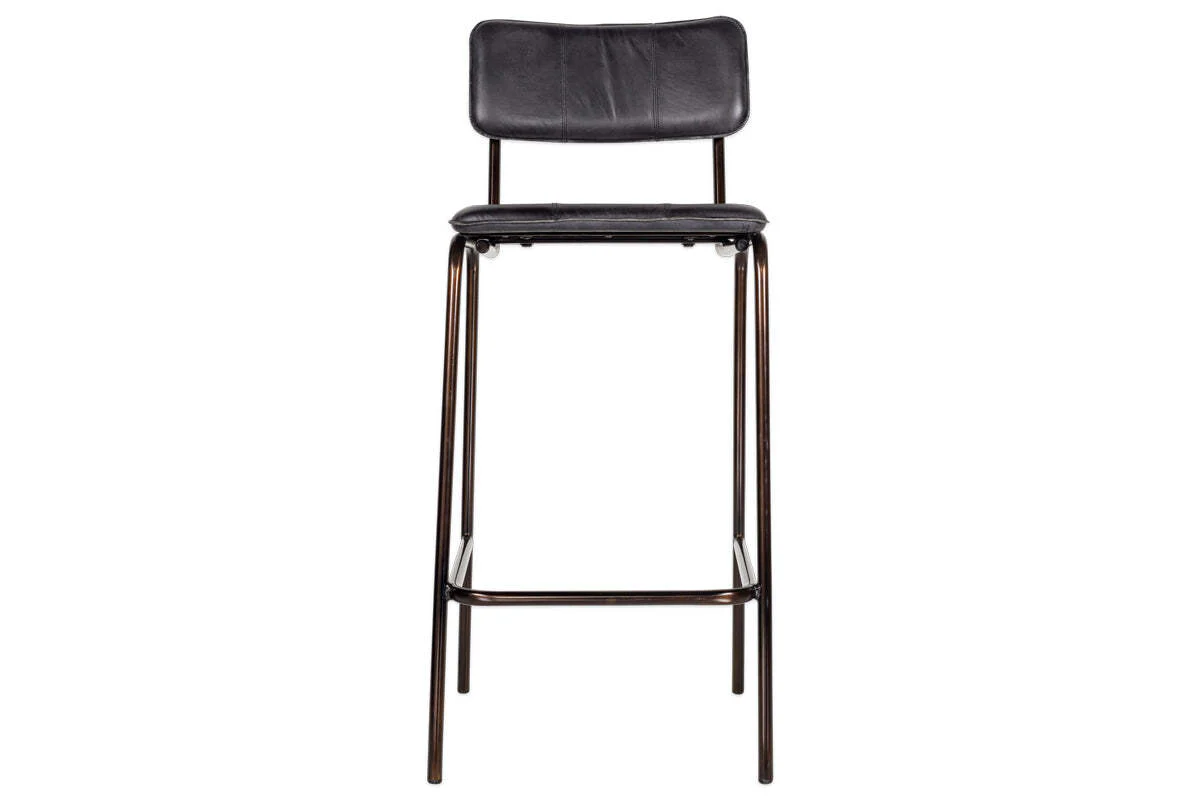 Ukari Counter Chair - Aged Black - Image 6