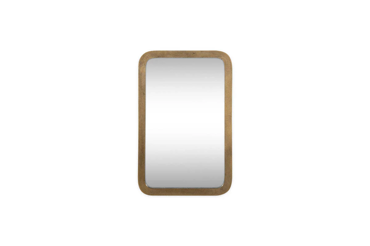 Ungura Rounded Mirror - Antique Brass - Small - Image 4