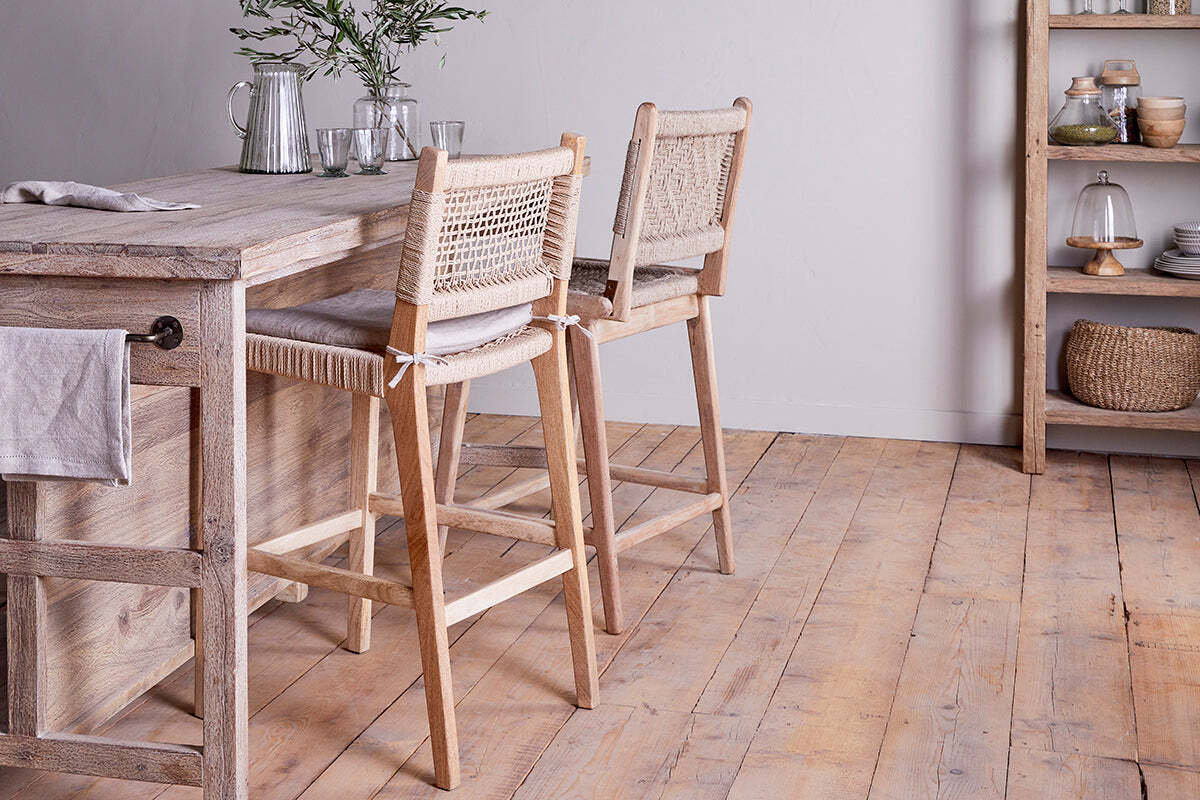 Vinay Woven Counter Chair - Natural - Image 6