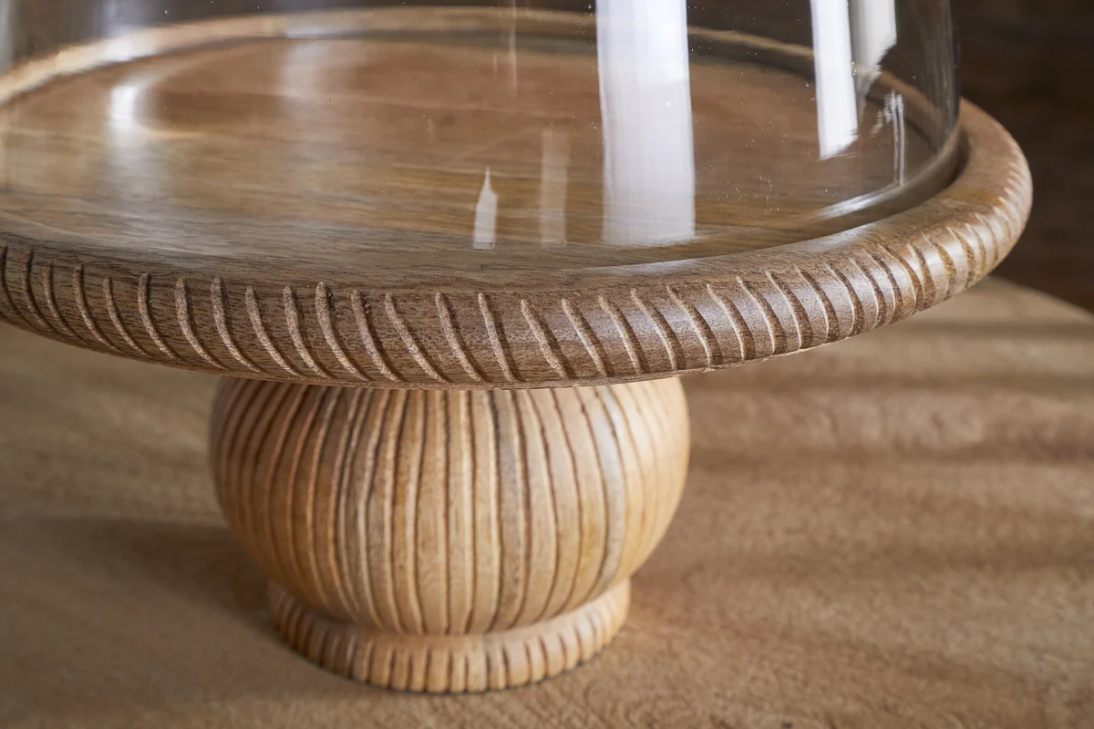 Vivan Glass Cake Stand & Dome - Natural - Image 5