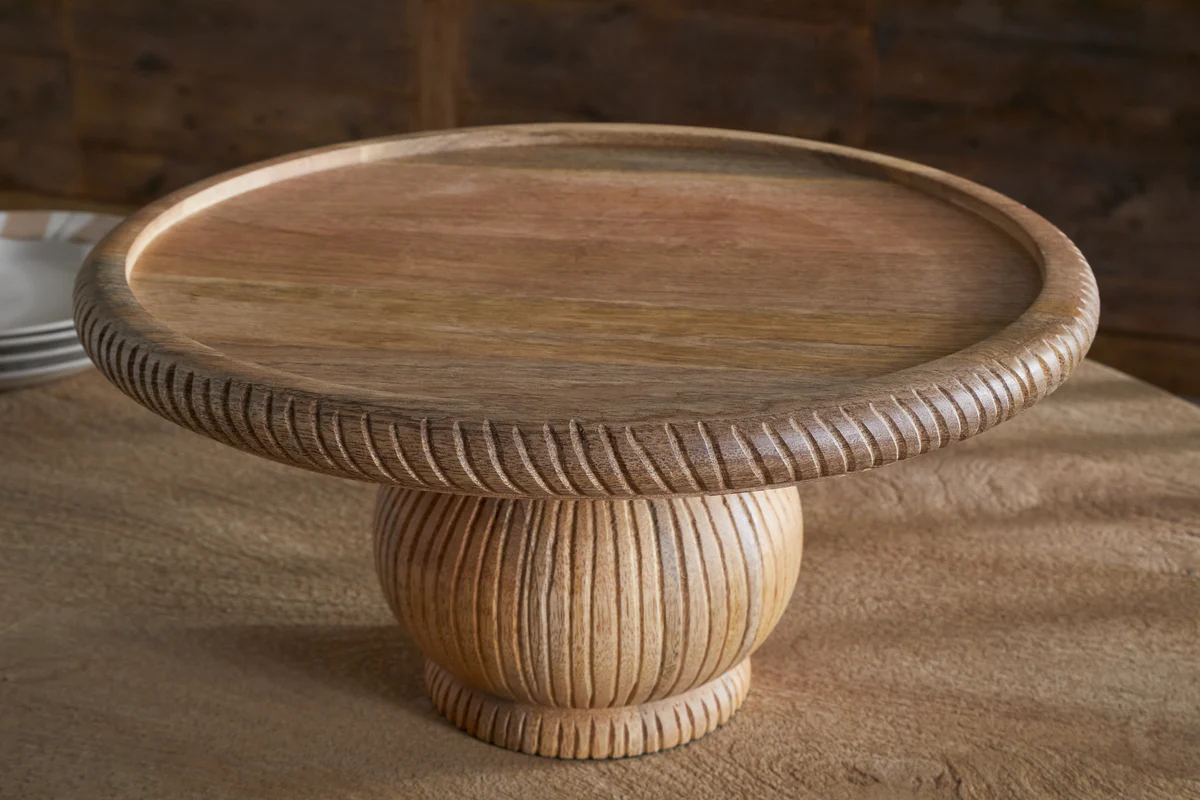 Vivan Glass Cake Stand & Dome - Natural - Image 7
