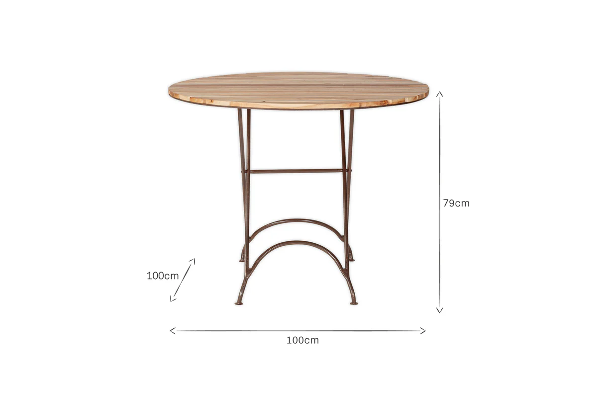 Vivika Outdoor Dining Table - Natural - Image 4