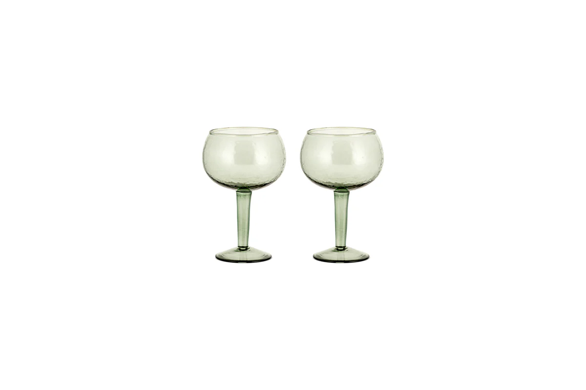 Yala Hammered Gin Glass - Sage Green (Set of 2) - Image 5