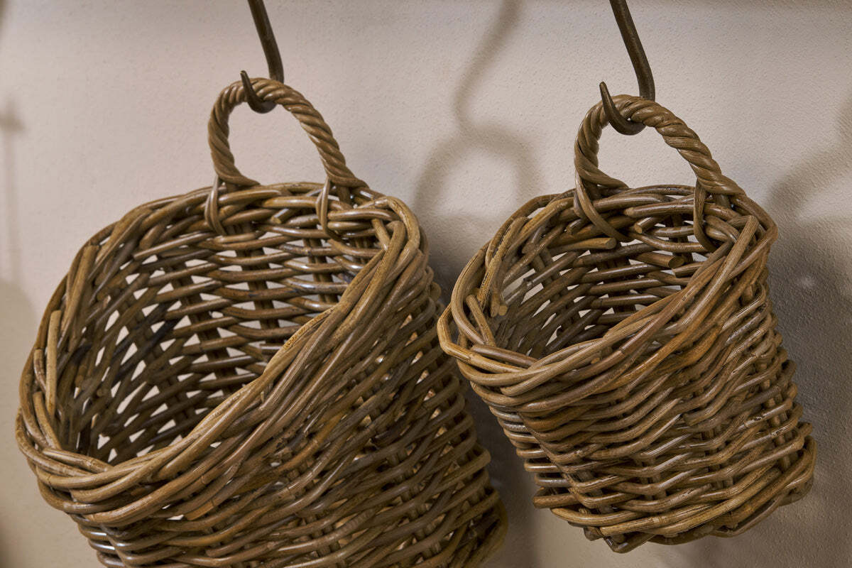 Zawar Rattan Hanging Baskets - Natural (Set of 2) - Image 3