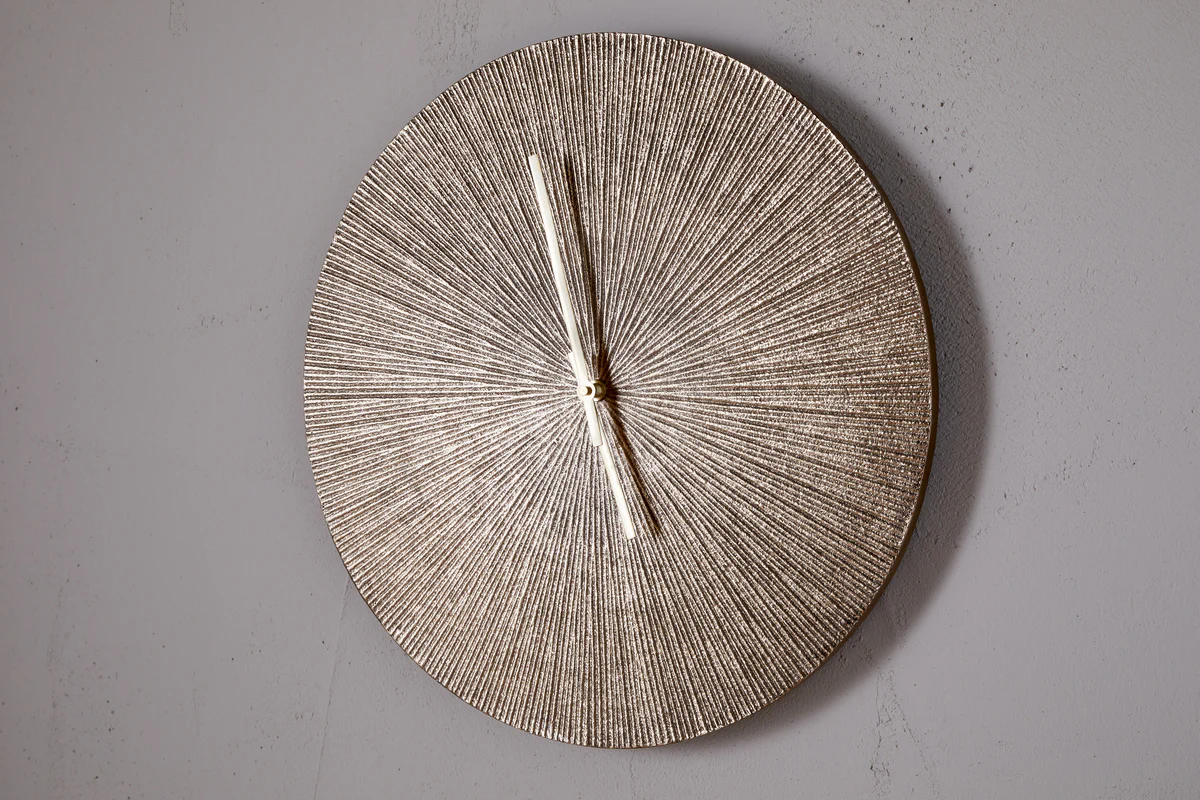 Zuwena Etched Wall Clock - Antique Brass - Image 4
