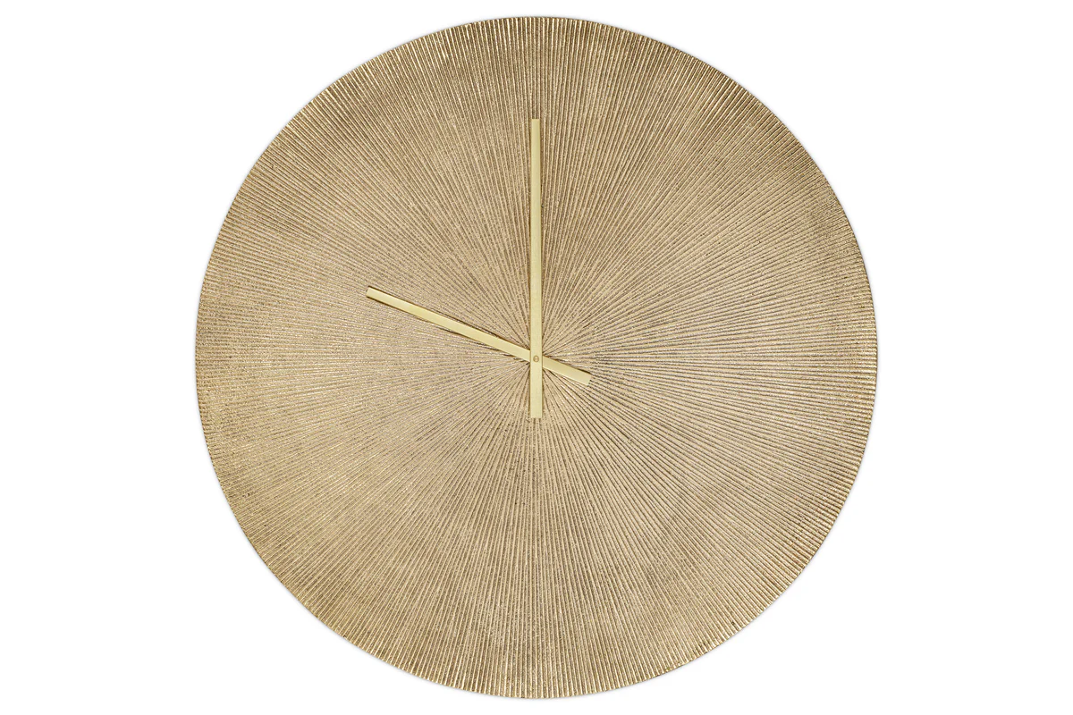 Zuwena Etched Wall Clock - Antique Brass - Image 9